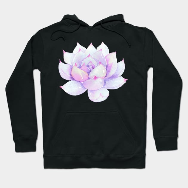 Watercolor Succulent sticker Hoodie by SouthPrints